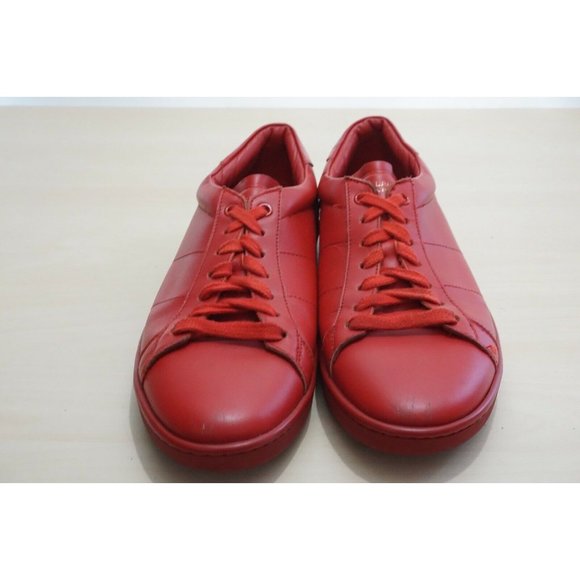 Saint Laurent Red Court Classic Low Sneakers SL/01 Sz 41 / 8 Made in Italy - Picture 2 of 9
